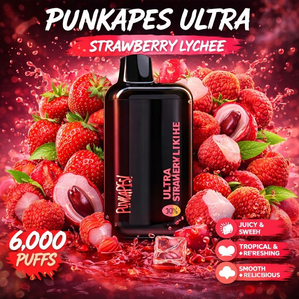 STRAWBERRY LYCHEE – PUNKAPES ULTRA 6,000