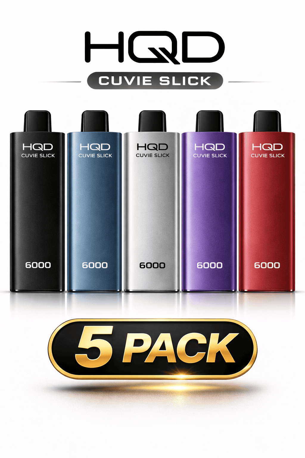 HQD Cuvie Slick 6000 5 Pack – Most Popular