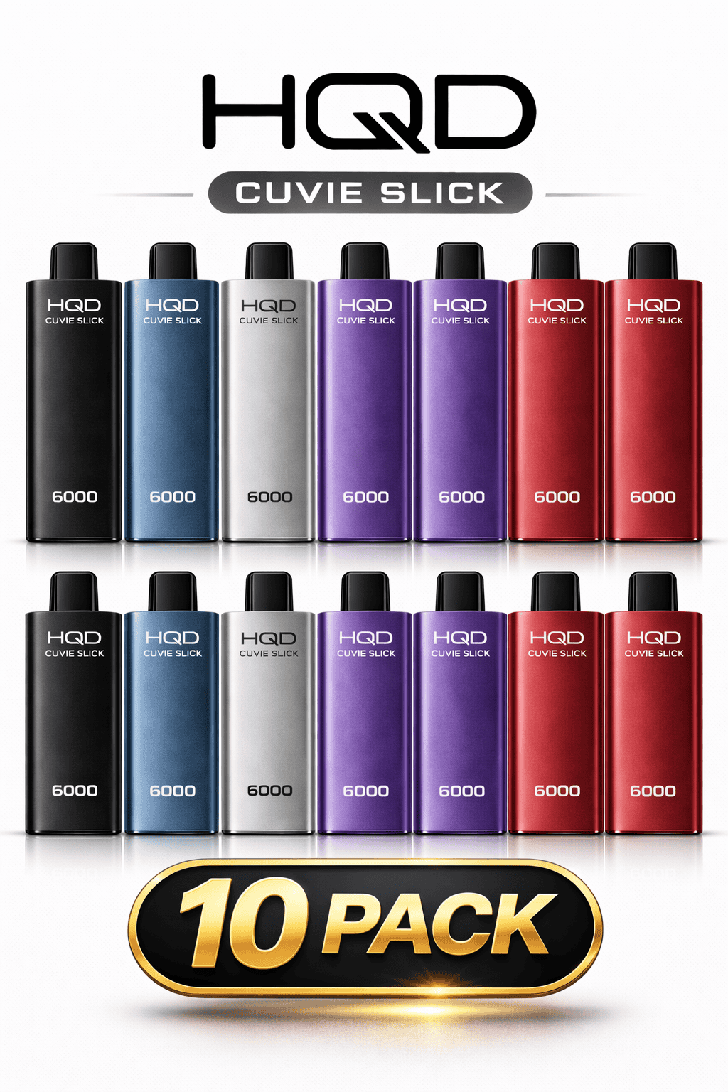 HQD Cuvie Slick 6000 10 Pack – Best Value
