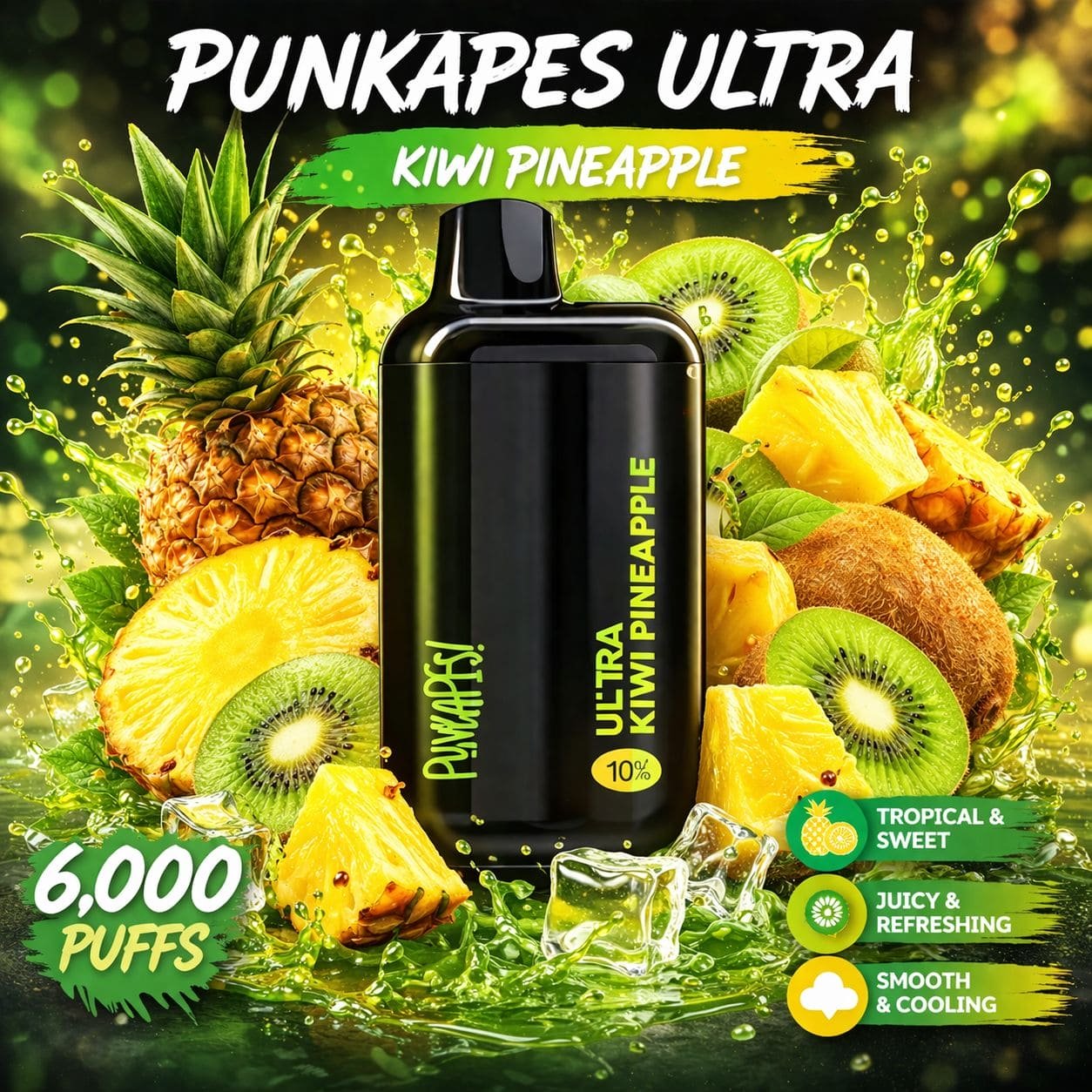 KIWI PINEAPPLE – PUNKAPES ULTRA 6,000