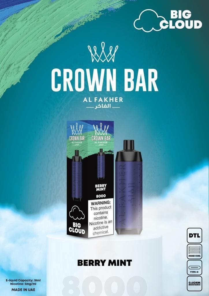 BERRY MINT – AL FAKHER CROWN BAR 8000