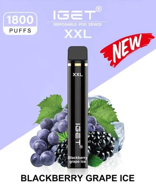 BLUEBERRY RASPBERRY GRAPE ICE – IGET XXL 1800