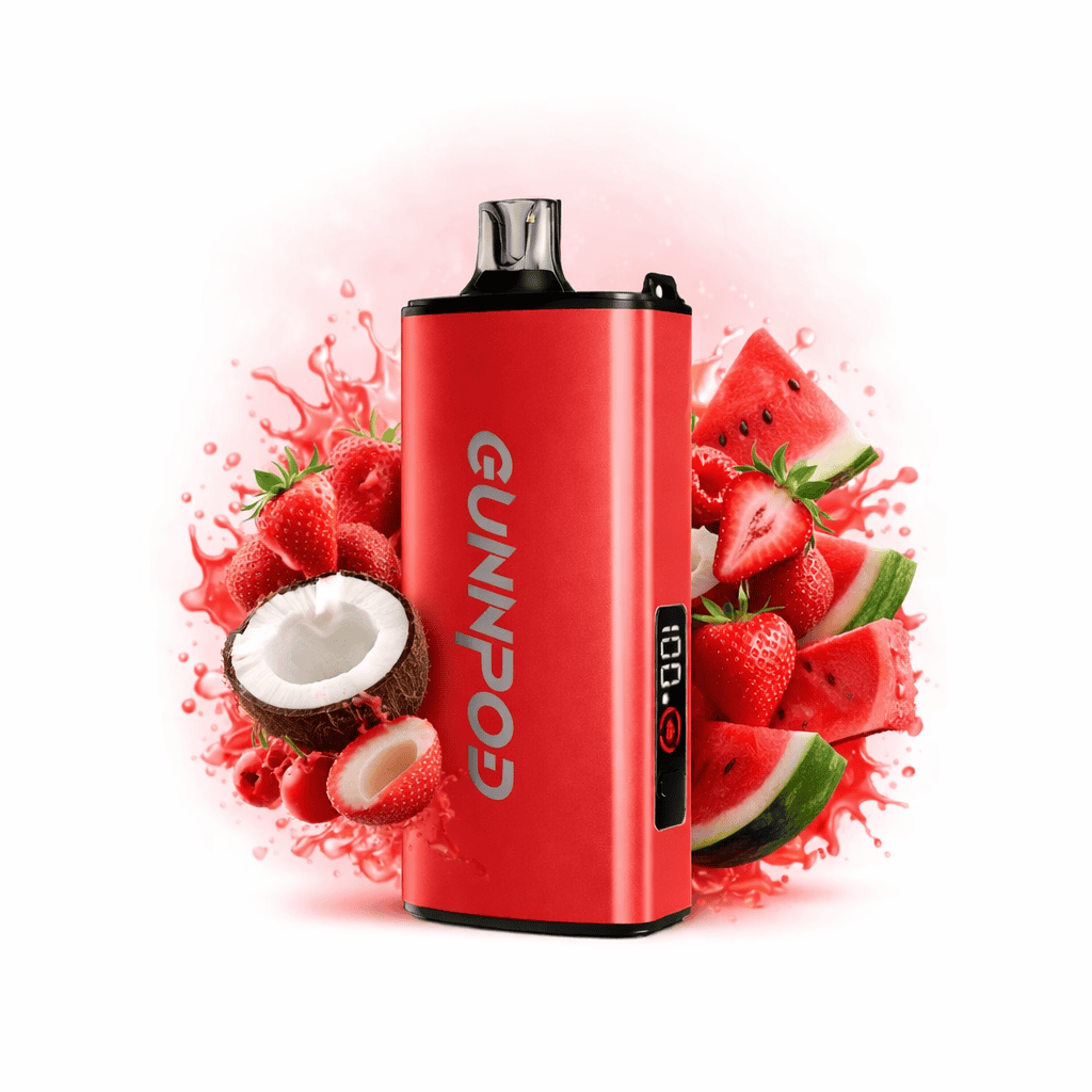 STRAWBERRY COCONUT WATERMELON ICE (NEW!) – GUNNPOD EVO 15,000