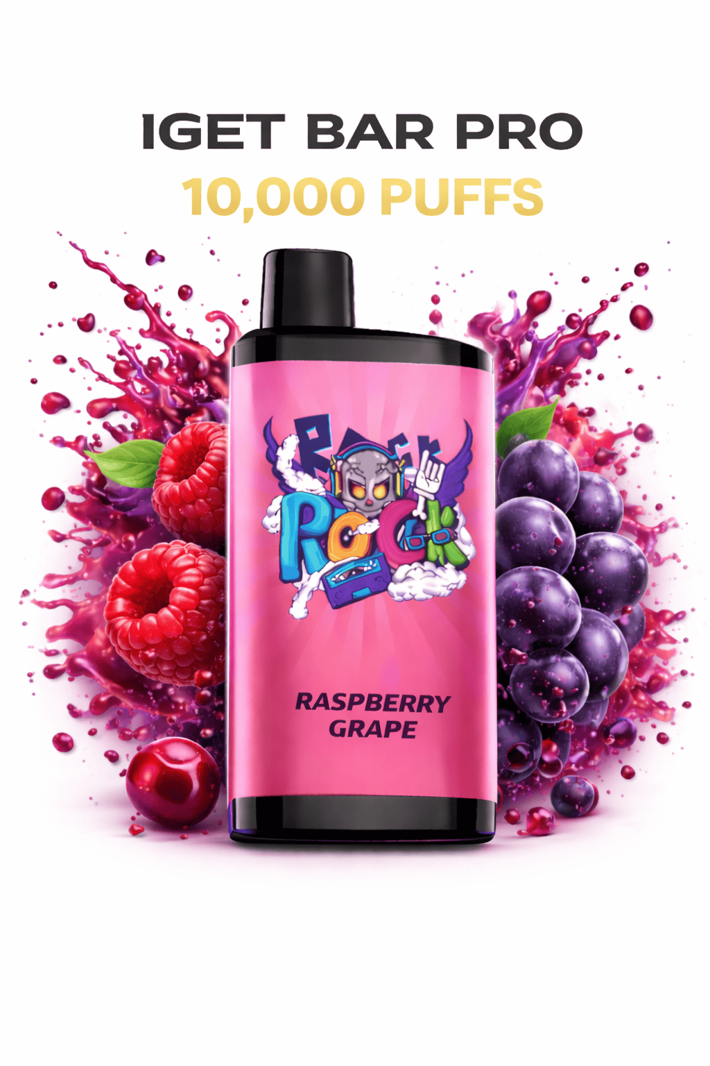 RASPBERRY GRAPE – IGET BAR PRO 10,000