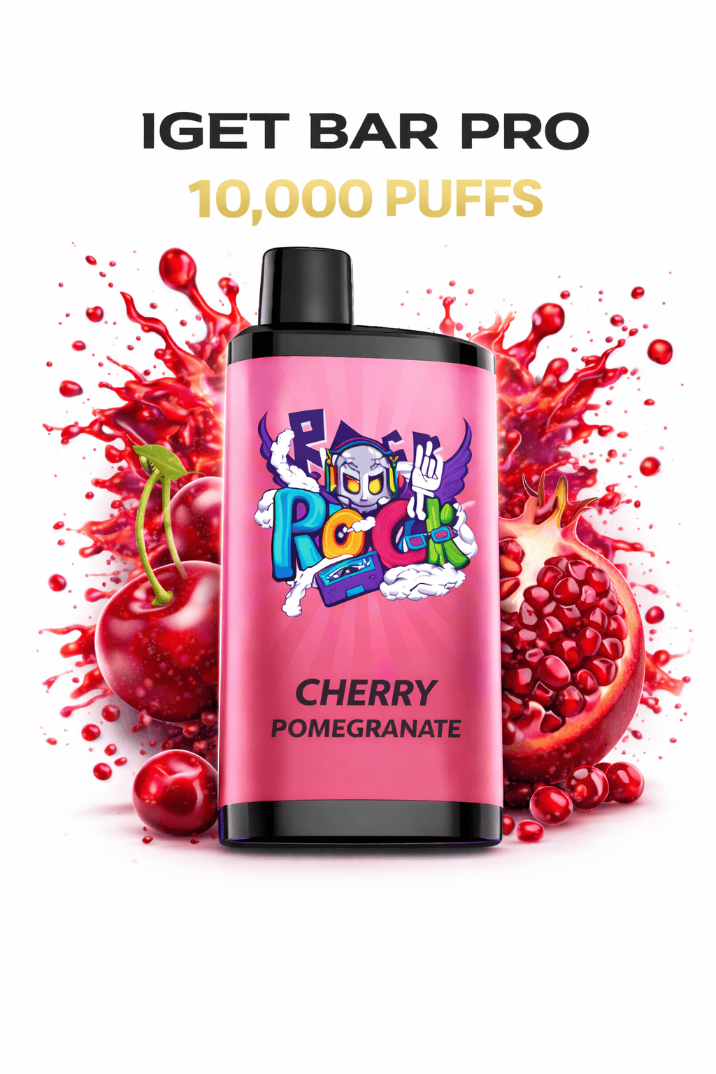CHERRY POMEGRANATE – IGET BAR PRO 10,000