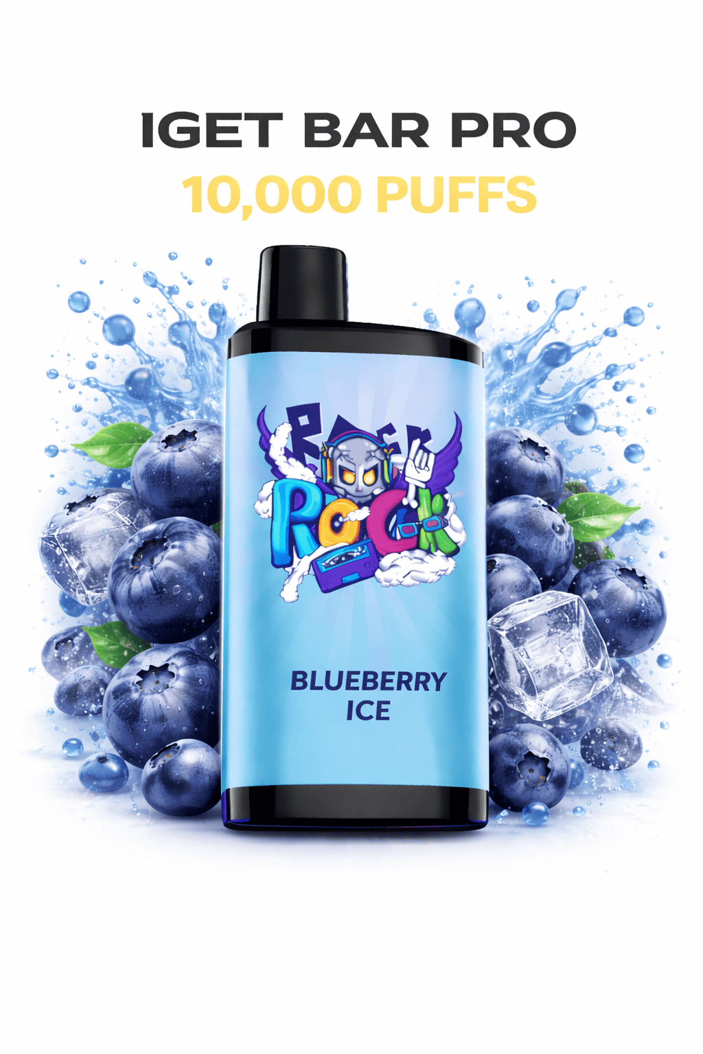 BLUEBERRY ICE – IGET BAR PRO 10,000