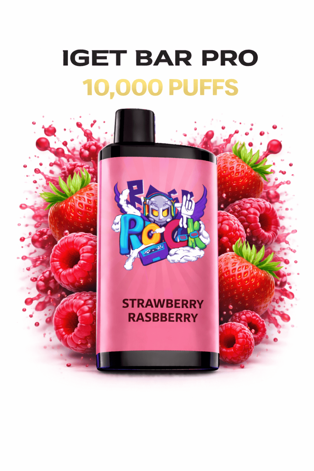 STRAWBERRY RASPBERRY – IGET BAR PRO 10,000