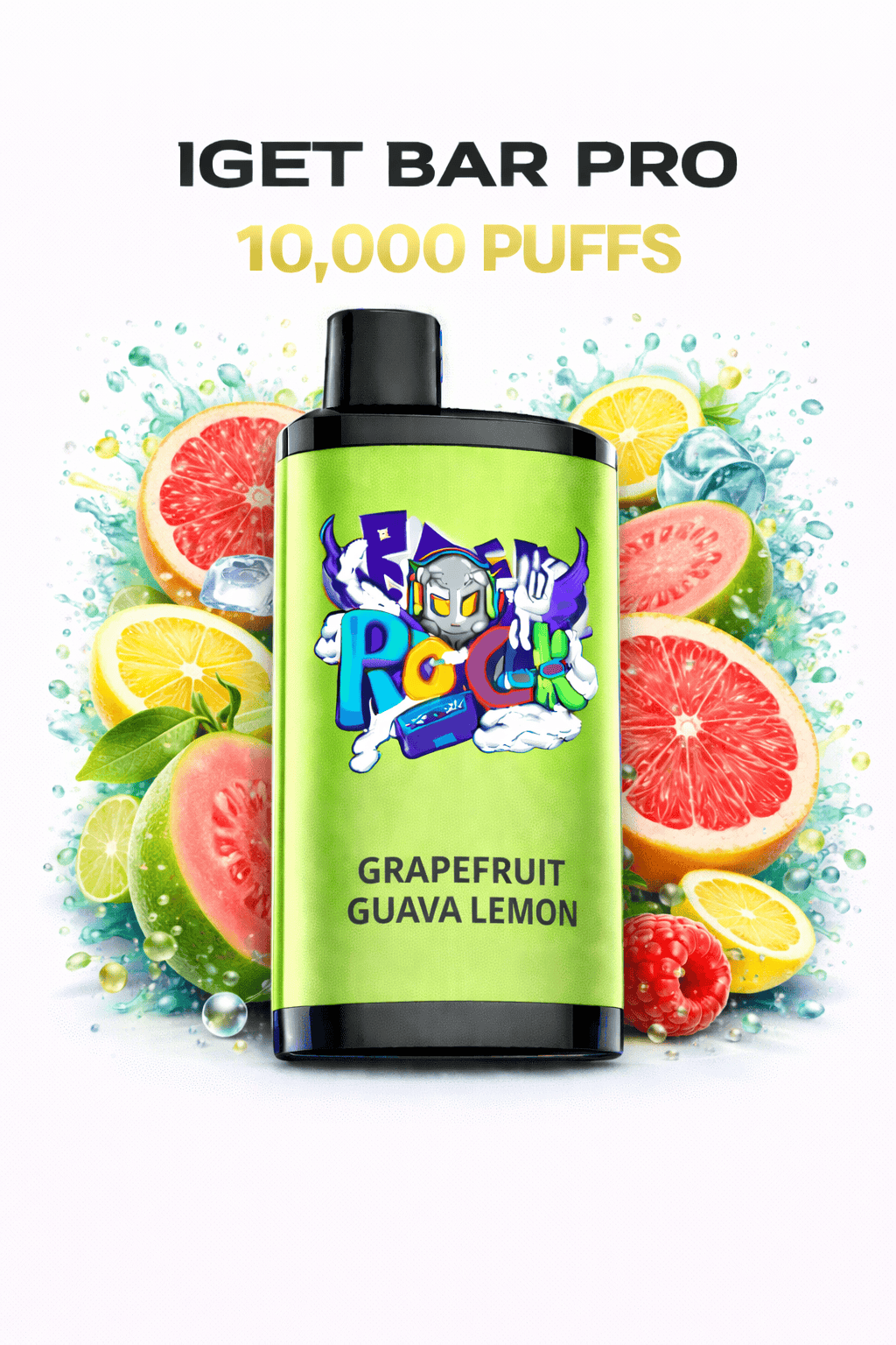 GRAPEFRUIT GUAVA LEMON ICE – IGET BAR PRO 10,000