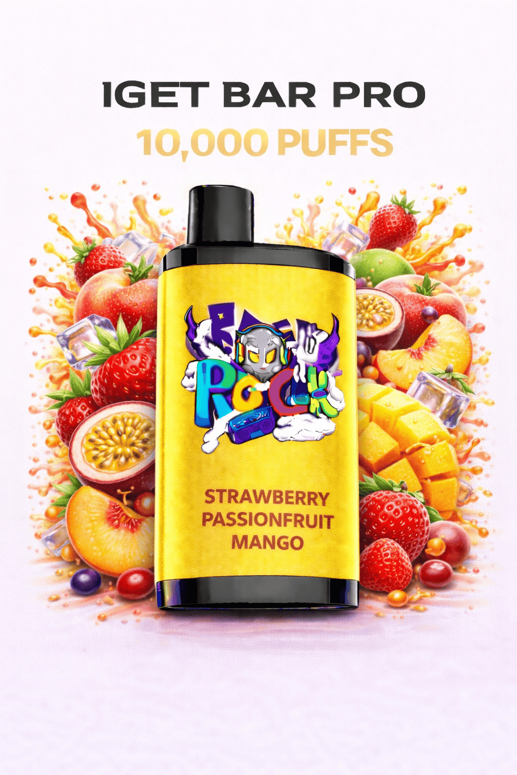 STRAWBERRY PASSIONFRUIT MANGO (NEW FLAVOUR!) – IGET BAR PRO 10,000