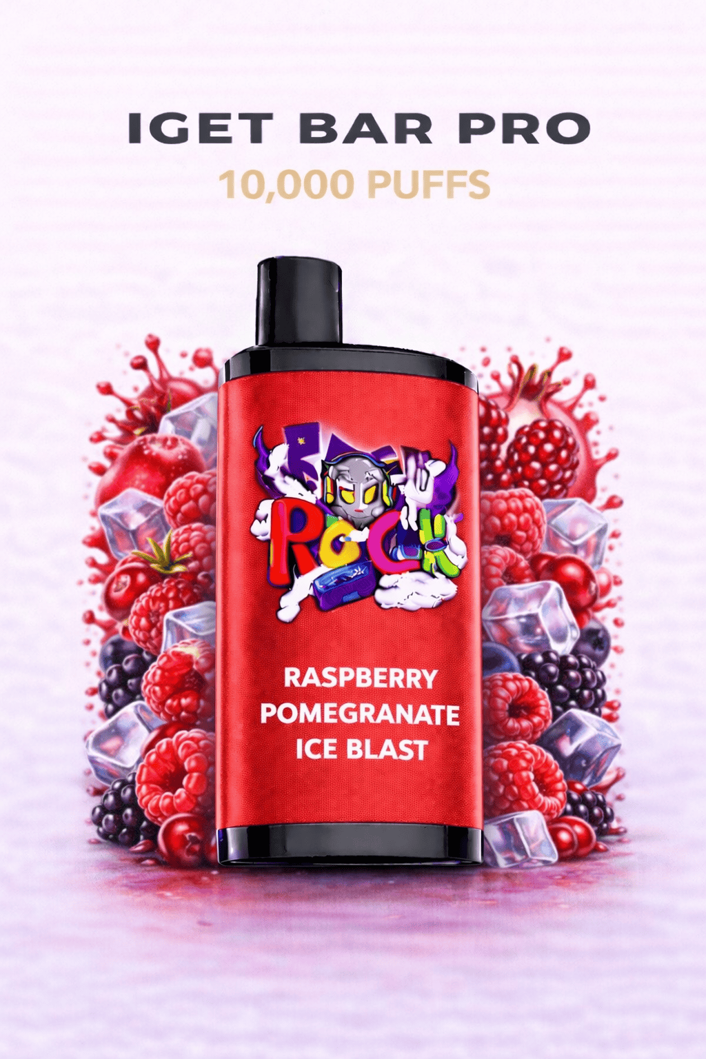 RASPBERRY POMEGRANATE ICE BLAST (NEW FLAVOUR!) – IGET BAR PRO 10,000