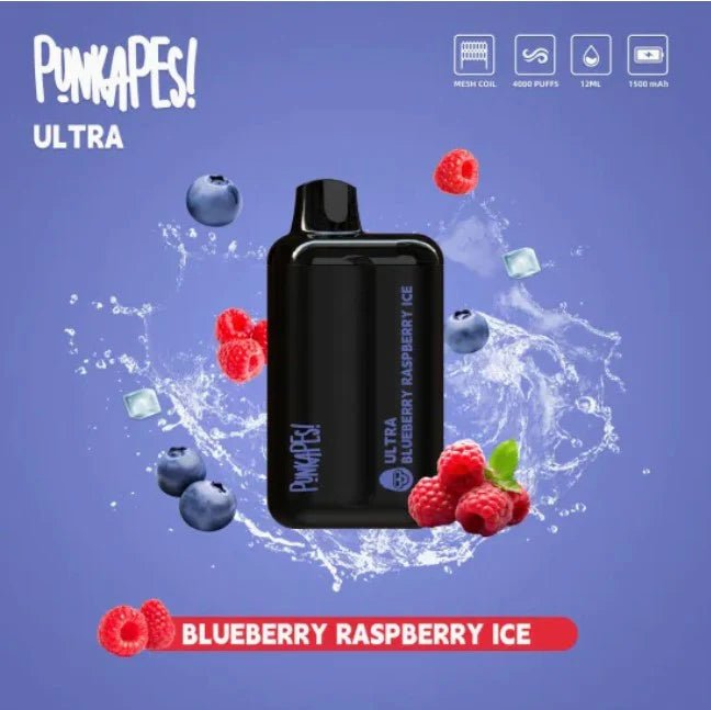 BLUEBERRY RASPBERRY ICE – PUNKAPES ULTRA 4000
