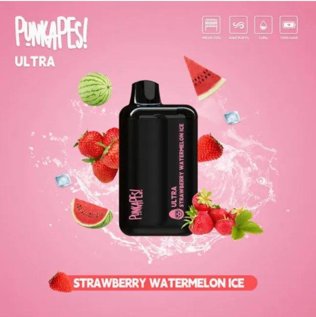 STRAWBERRY WATERMELON ICE – PUNKAPES ULTRA 4000