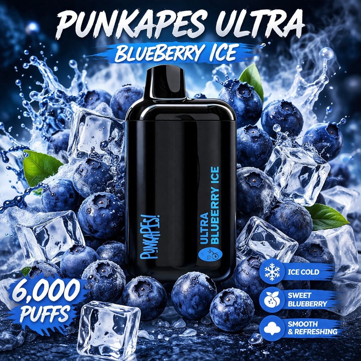 BLUEBERRY ICE – PUNKAPES ULTRA 6,000
