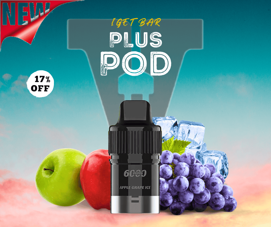 APPLE GRAPE – IGET BAR PLUS 6000 (DISPOSABLE) (NEW FLAVOUR!)