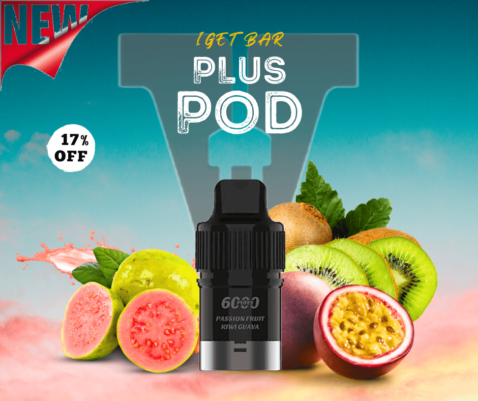 PASSIONFRUIT KIWI GUAVA – IGET BAR PLUS 6000 (DISPOSABLE)