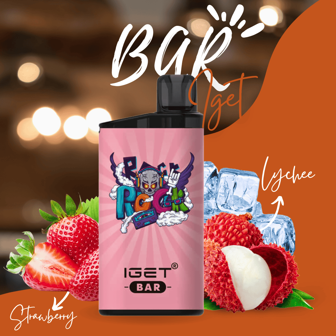 STRAWBERRY LYCHEE ICE – IGET BAR 3500 (NEW FLAVOUR!)