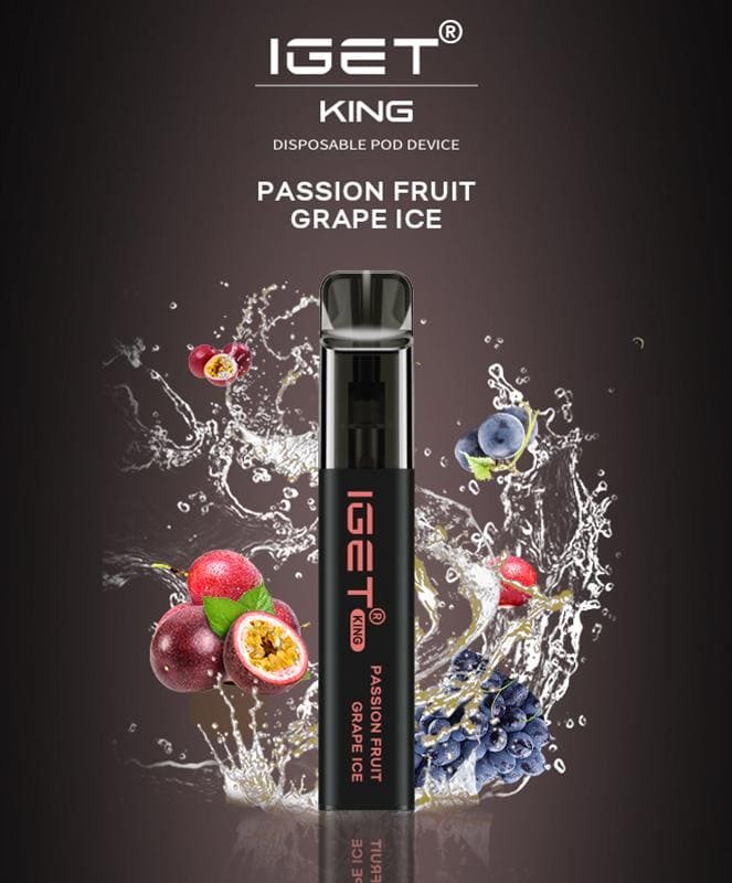 PASSIONFRUIT GRAPE ICE – IGET KING 2600